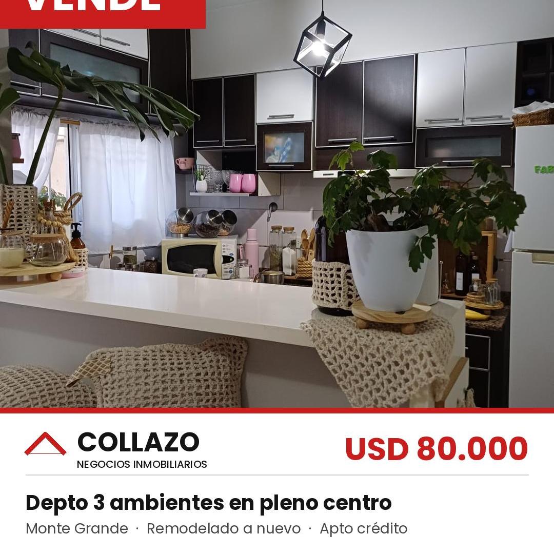 Foto de Depto 3 ambientes remodelado a nuevo en pleno centro de Monte Grande, imagen 1