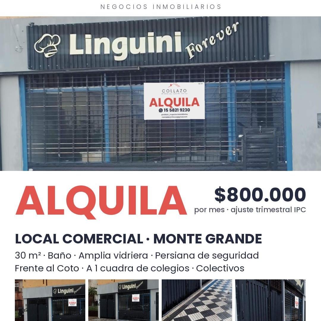 Local comercial de 30 m² en Monte Grande