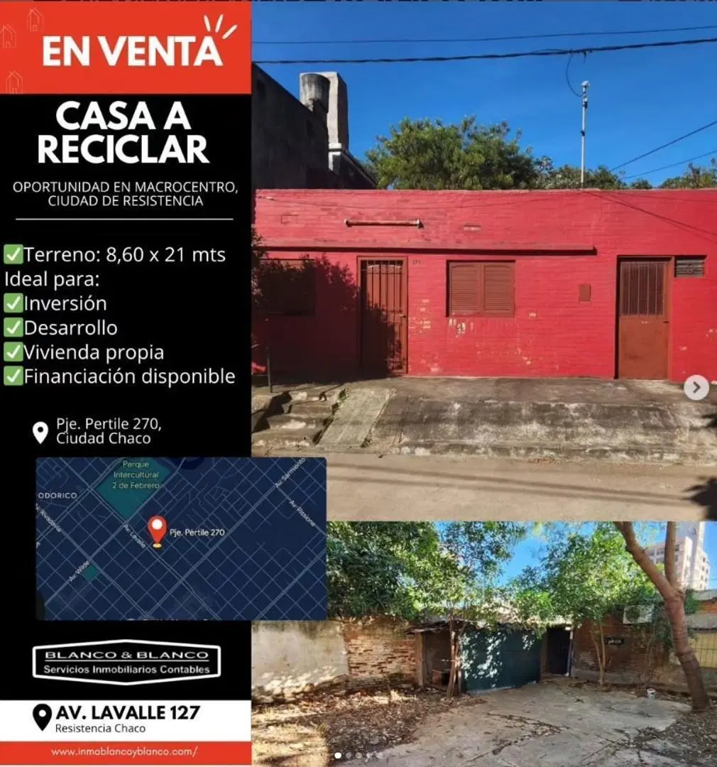 PJE PERTILE 270. CASA A RECICLAR EN MACROCENTRO 1