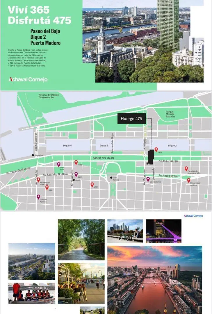 Huergo 475 Consultatio vista rio Alto 2 ambientes y escritorio VENTA 5