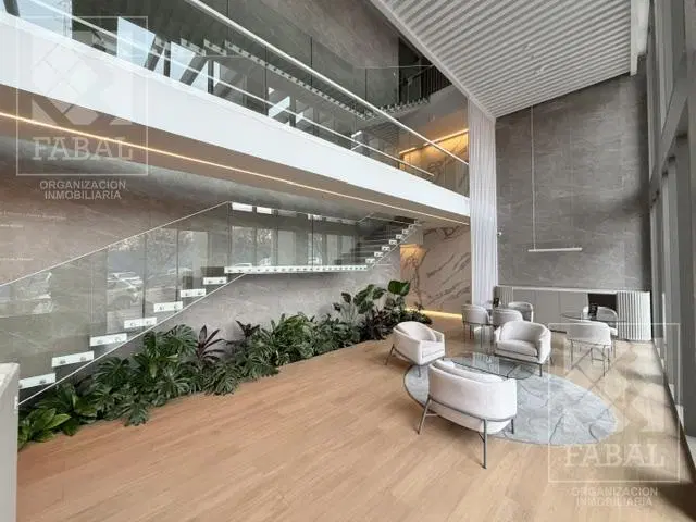 Monoambiente alquiler centro, amoblado, con balcón; edificio con amenities 5