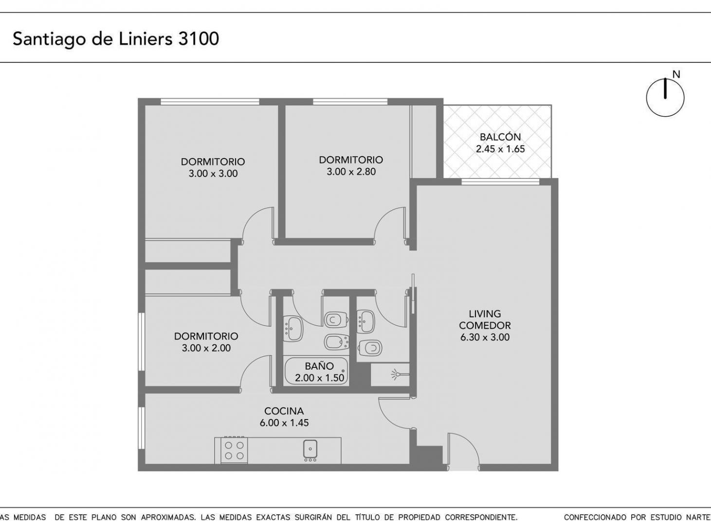 Venta departamento de 4 ambientes con balcón en Ciudadela - VISTA ABIERTA