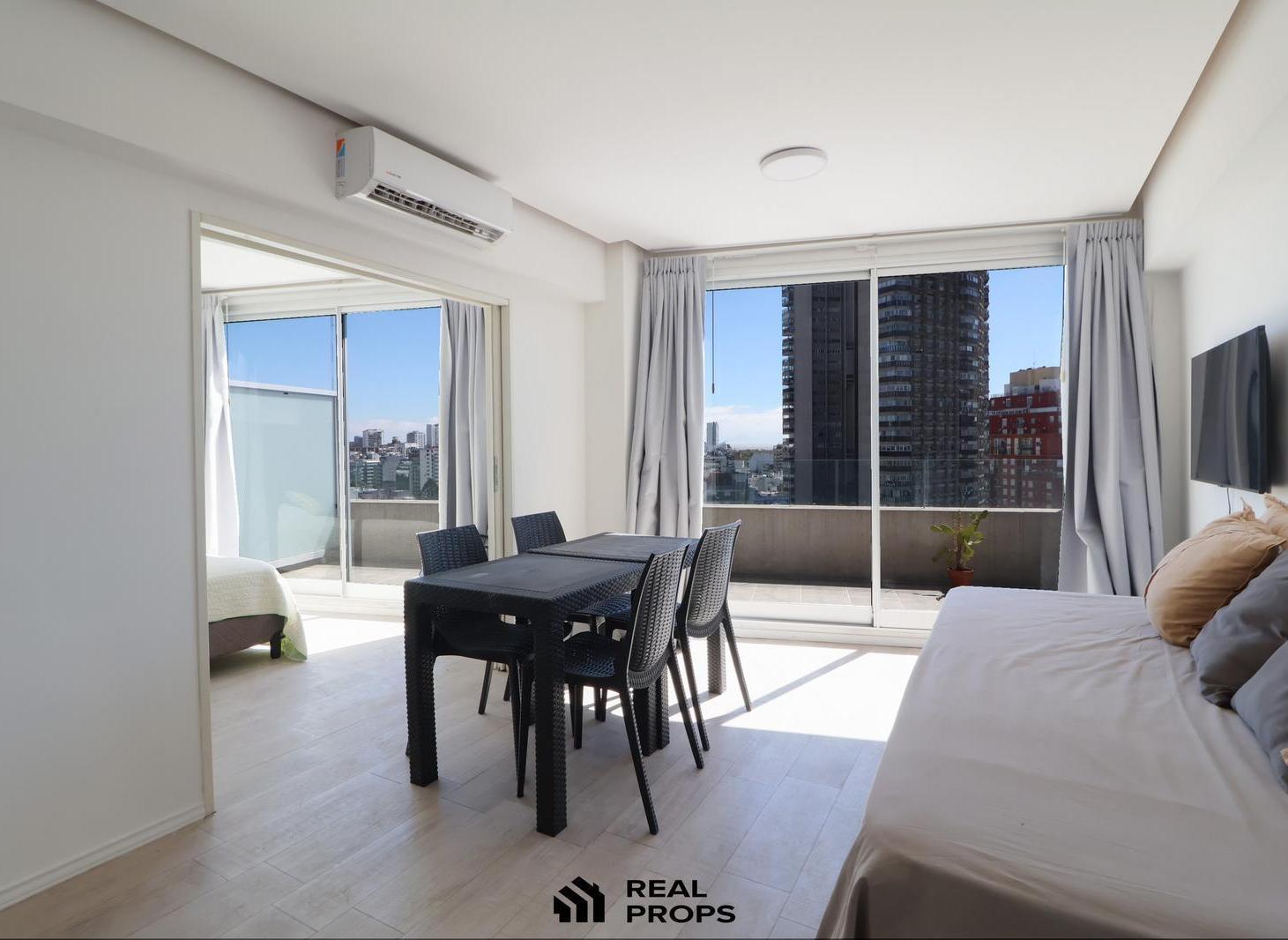 Alquiler departamento 2 ambientes con balcón terraza - Palermo