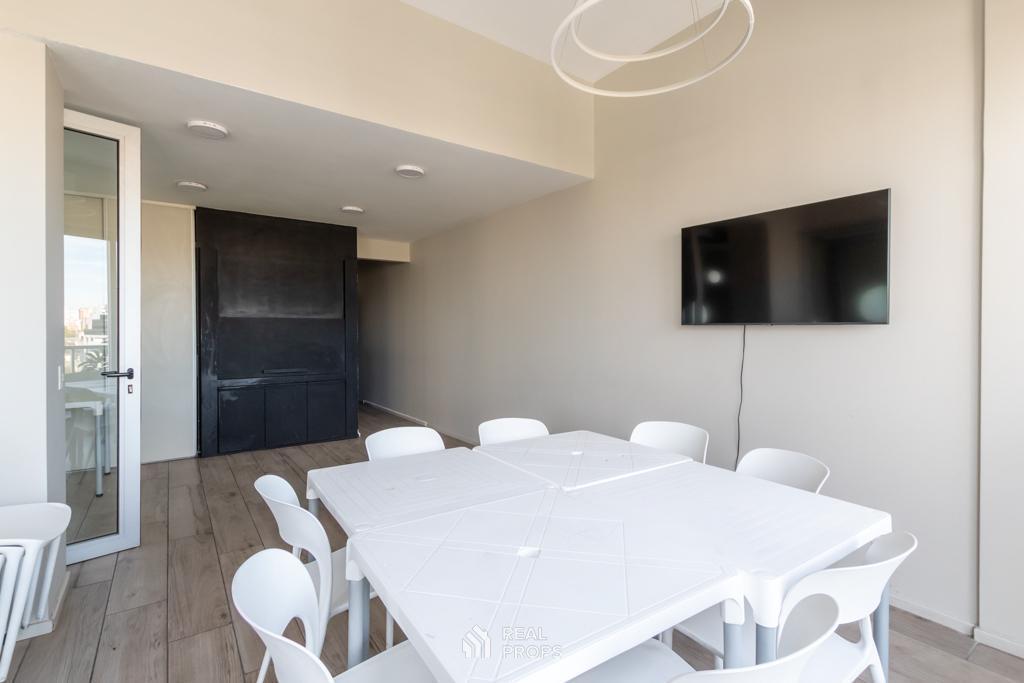 Foto de VENTA departamento monoambiente en Núñez - balcón con parilla - SUM y, imagen 4