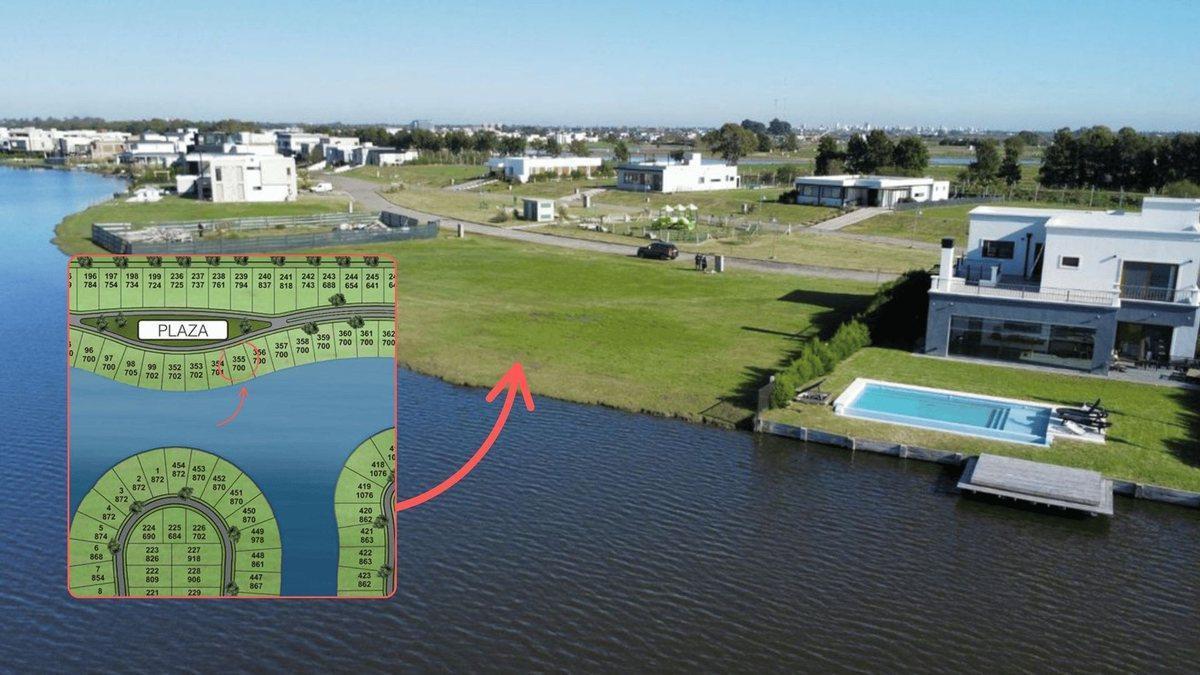 VENTA TERRENO CON BAJADA AL LAGO EN BARRIO PRIVADO