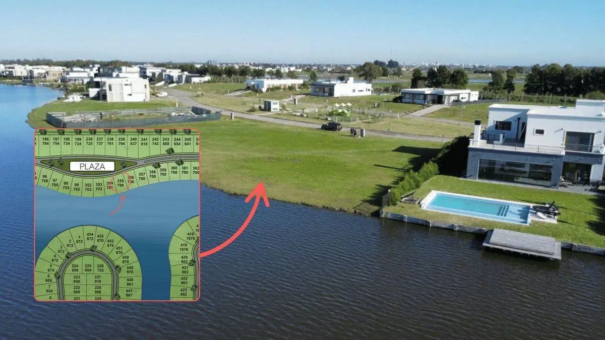 VENTA TERRENO CON BAJADA AL LAGO EN BARRIO PRIVADO 3