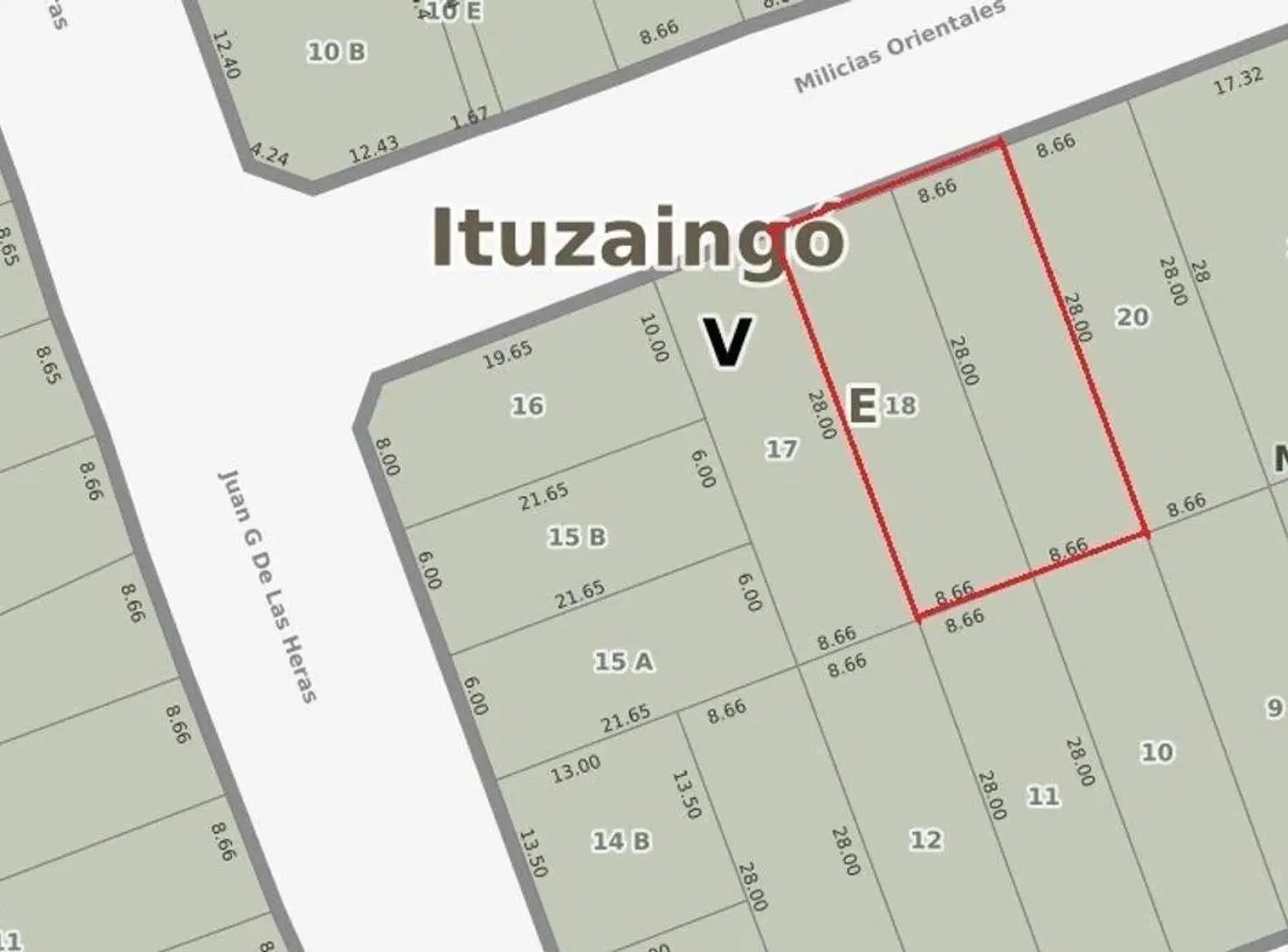 Lote terreno edificio en el centro de Ituzaingó Norte 485m2 4