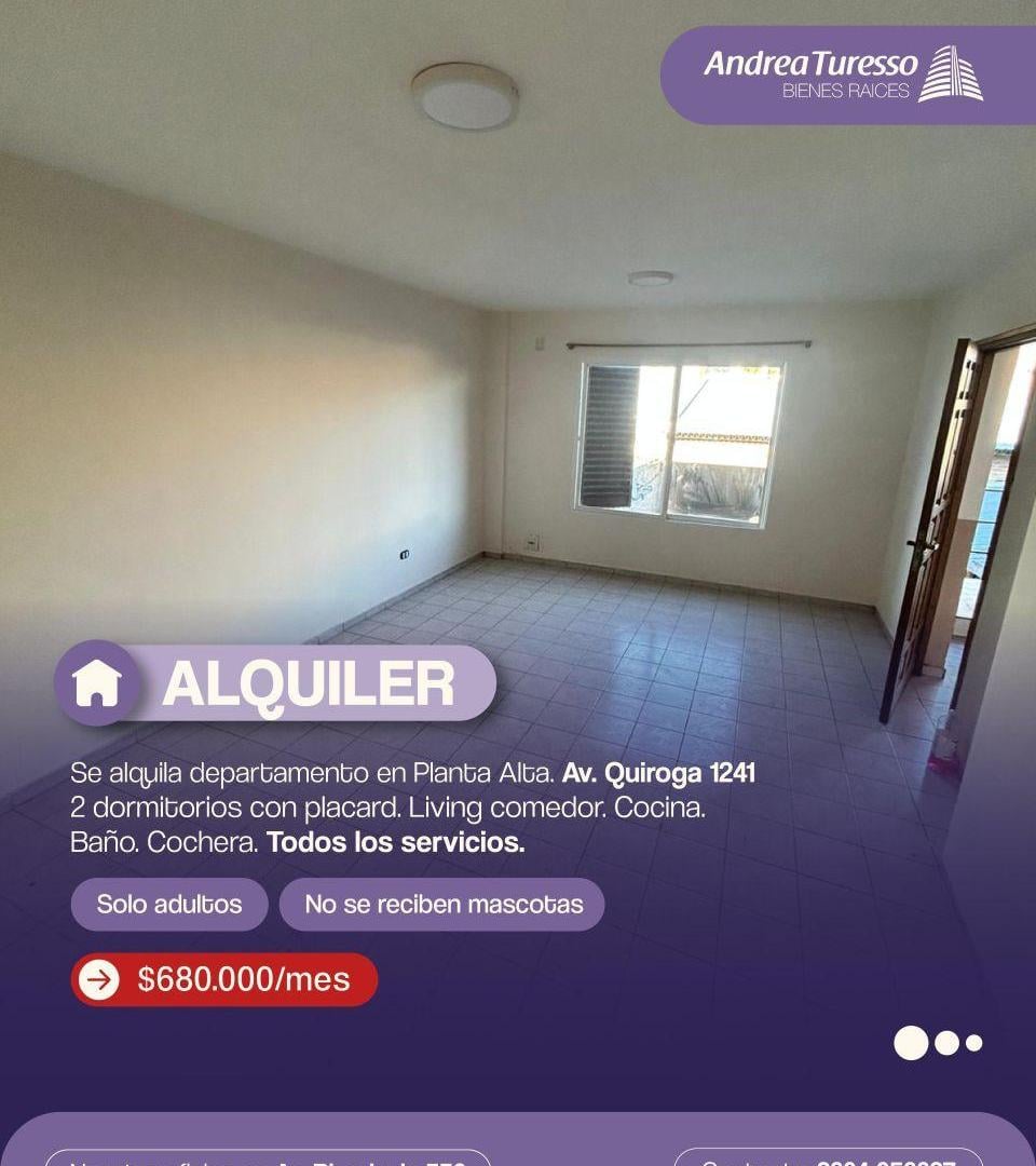 Foto de Departamento en Alquiler zona Quiroga Y Balloffet, imagen 1