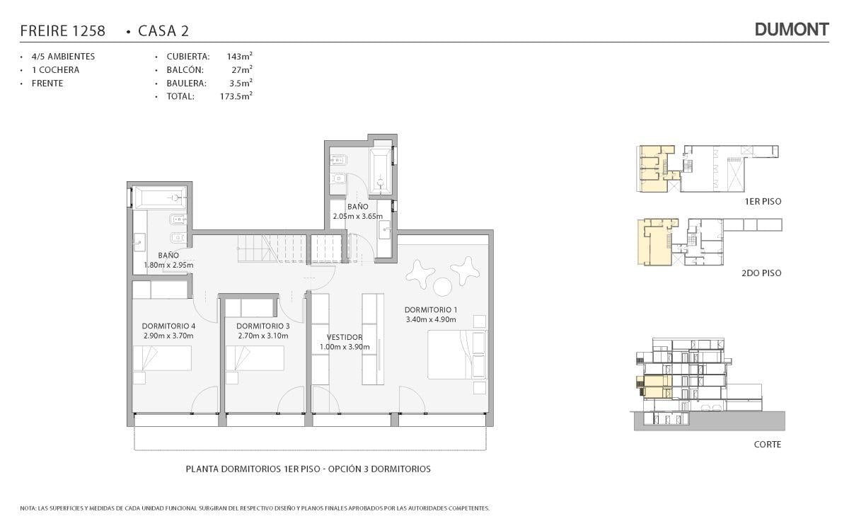 Foto de Exclusivo 4/5 ambientes con balcón aterrazado, parrilla y cochera, imagen 4