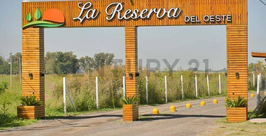 VENTA LOTE TERRENO RESERVA DEL OESTE GRAL RODRIGUEZ