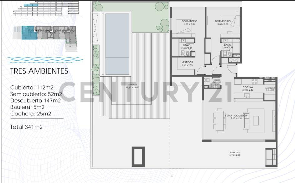 VENTA DEPARTAMENTO 3 AMB. C/BALCON /TERRAZA Y COCHERA, NORDELTA, ACQUA MARINAS