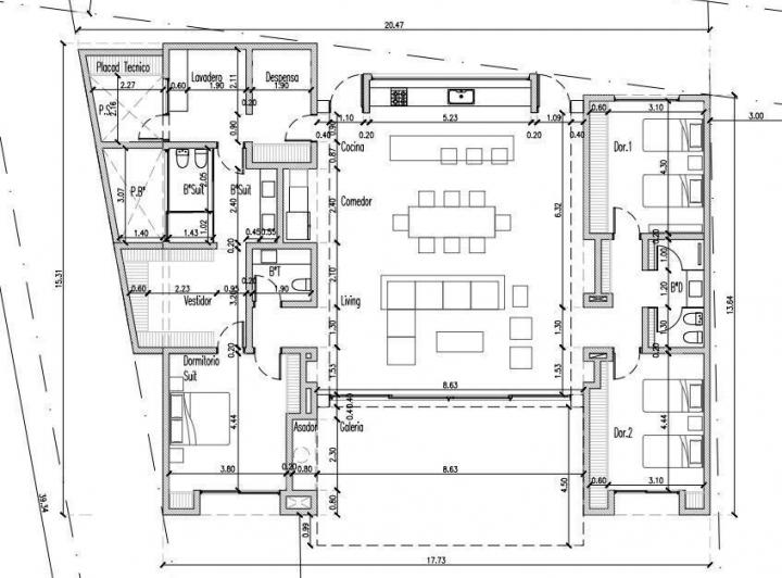 CASA EN VENTA - ESTANCIA EL TERRÓN MENDIOLAZA