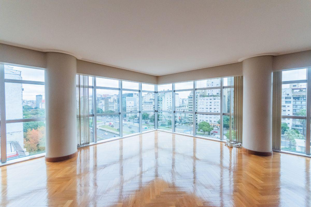 Semipiso de Lujo con vista abierta sobre 9 de Julio - Cochera doble y baulera - Seguridad -Amenities
