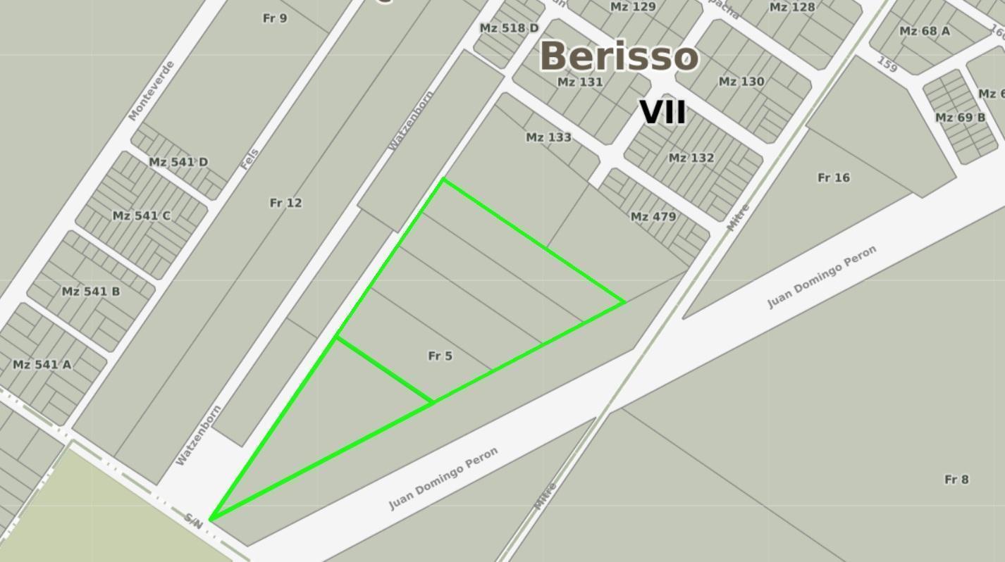 Lotes en venta en Berisso 28 y san lorenzo
