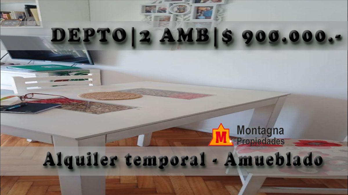 ALQUILER TEMPORARIO - DEPTO 2 AMBIENTES AMUEBLADO C/BALCON - AV. INDEPENDENCIA 2400 - SAN CRISTOBAL