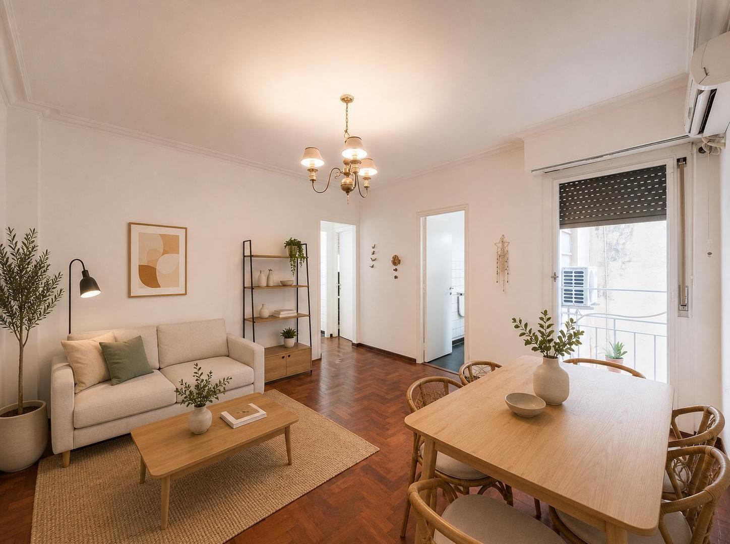 Alquiler departamento 2 ambientes. Amplio y luminoso. Ideal para Estudiante. Villa Crespo