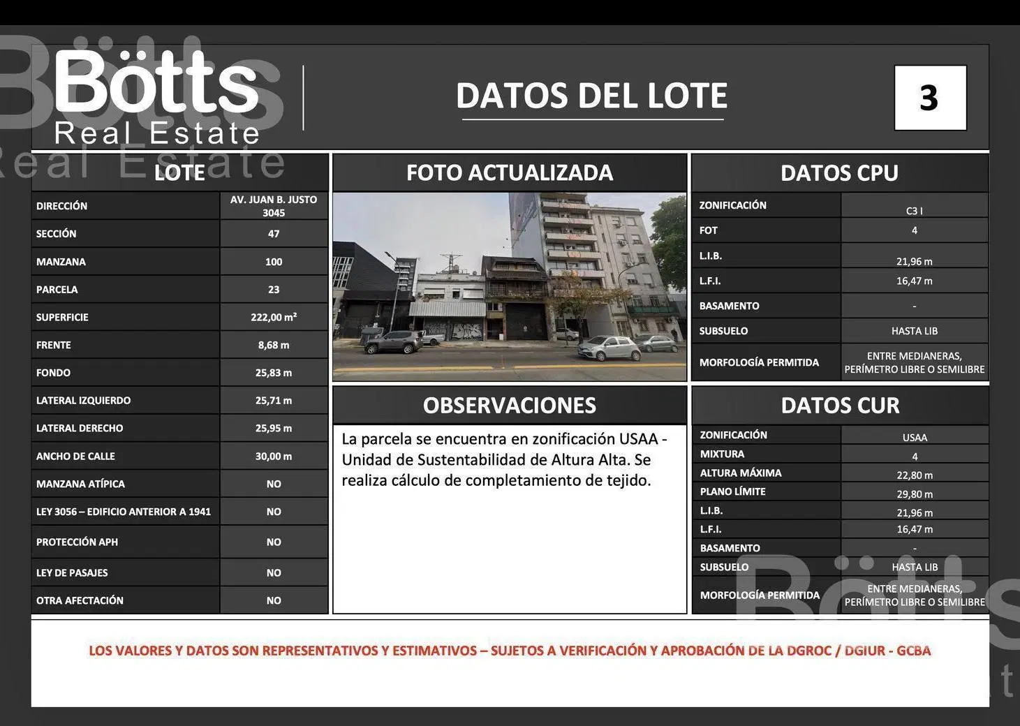Terreno en venta Juan B. Justo 3047 Villa Crespo 2