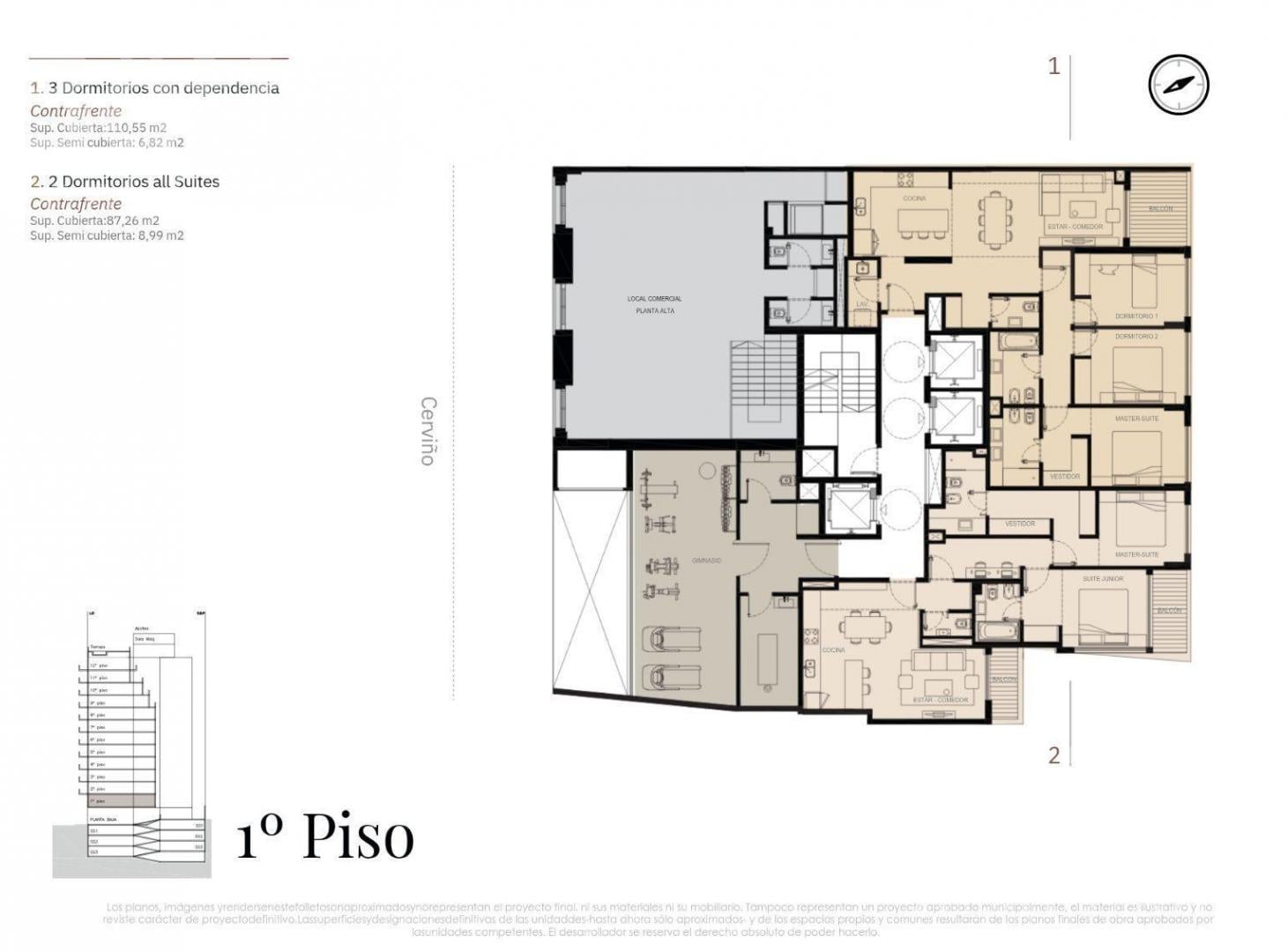 Foto de Depto Palermo DOME Cerviño Boulevard 4 amb 118 m2 Amenities, imagen 1