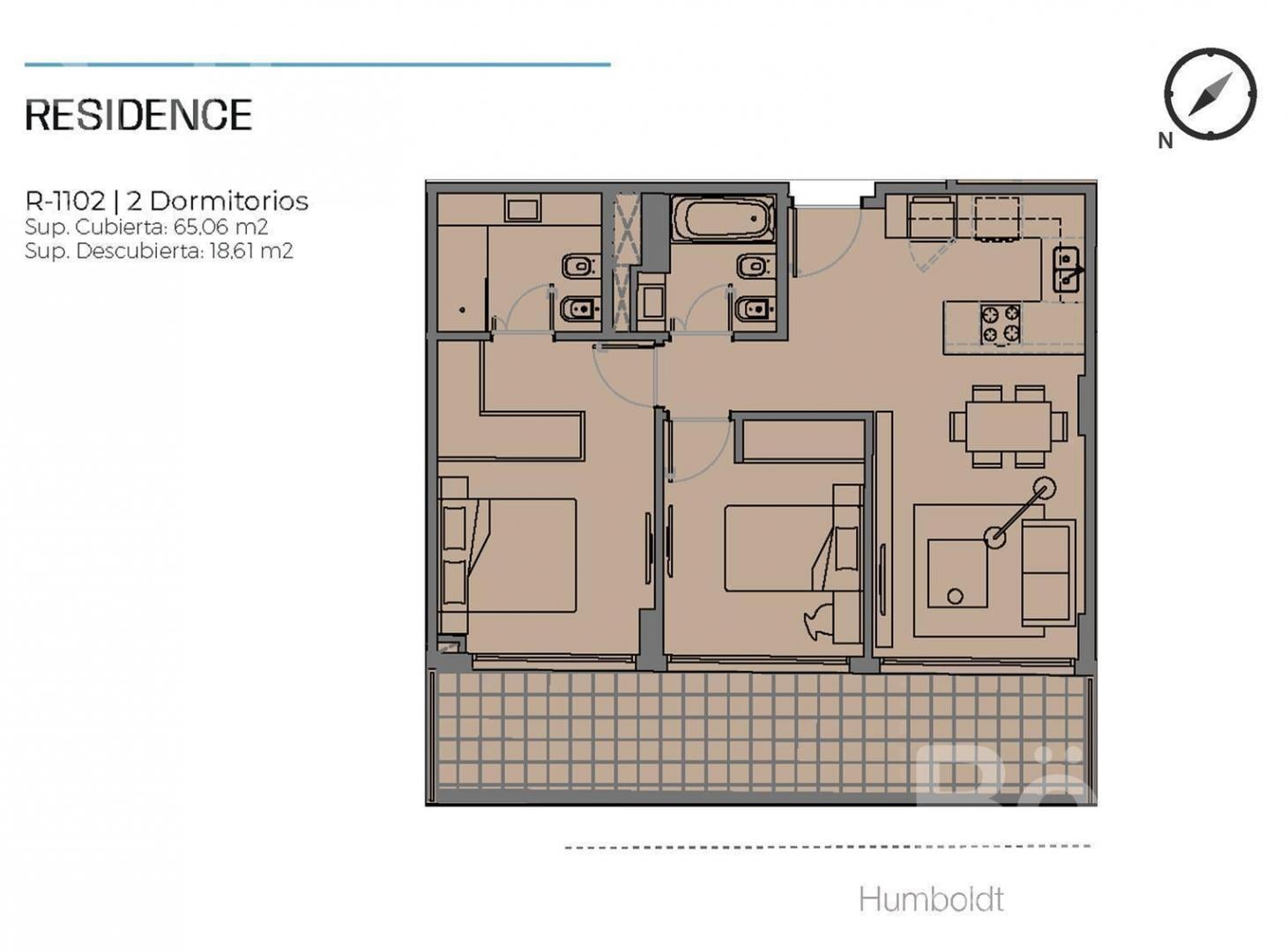 Foto de Exclusivo Departamento en Venta de 3 Ambientes al Frente sobre Humboldt, imagen 2