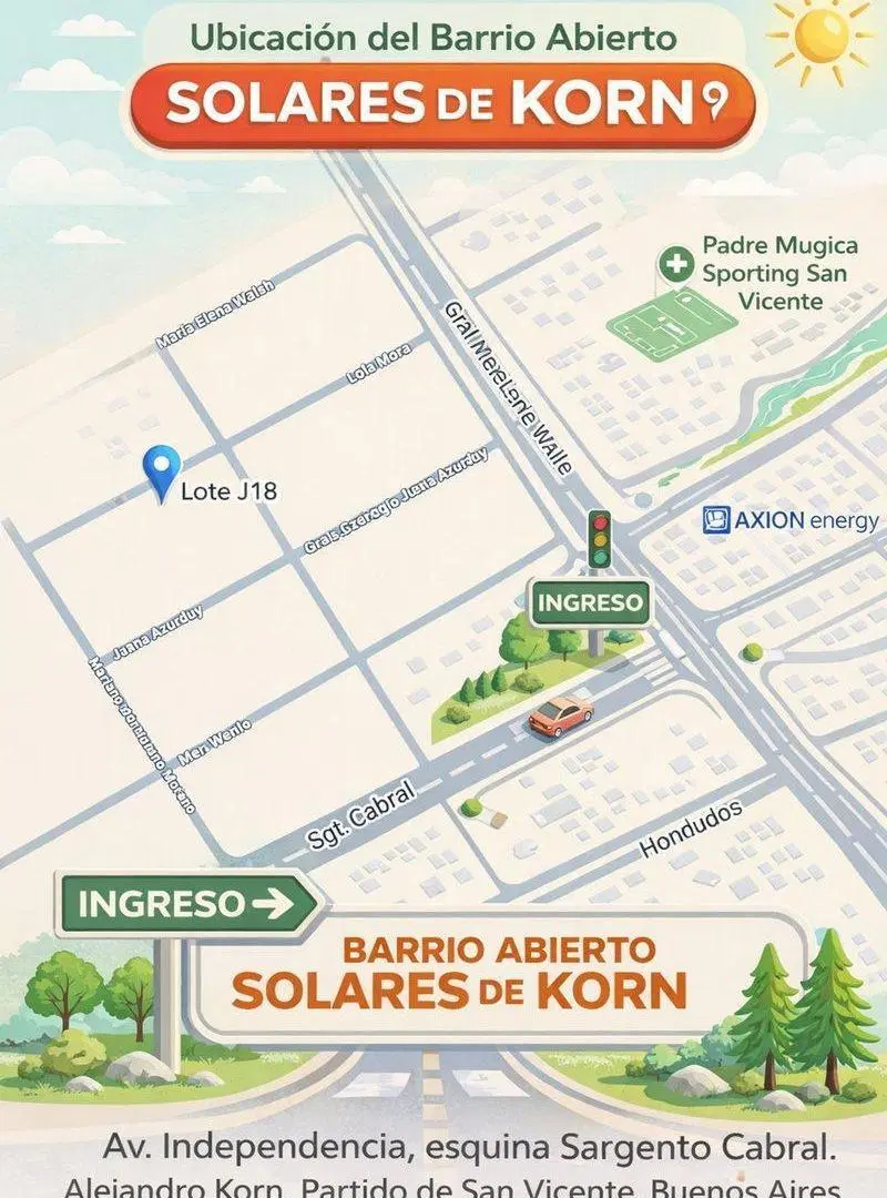 Venta lote 250 m2 en "Solares de Korn" s/ expensas 5