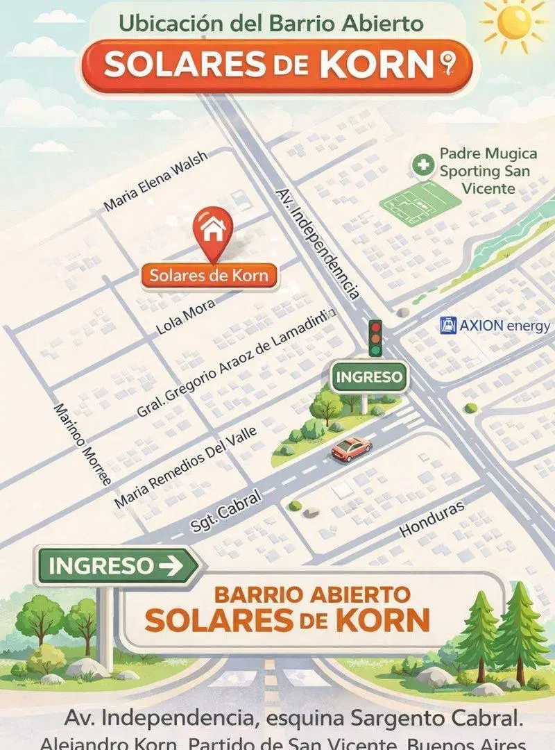 Venta lote M6 Solares de Korn 250m2 s/expensas 2