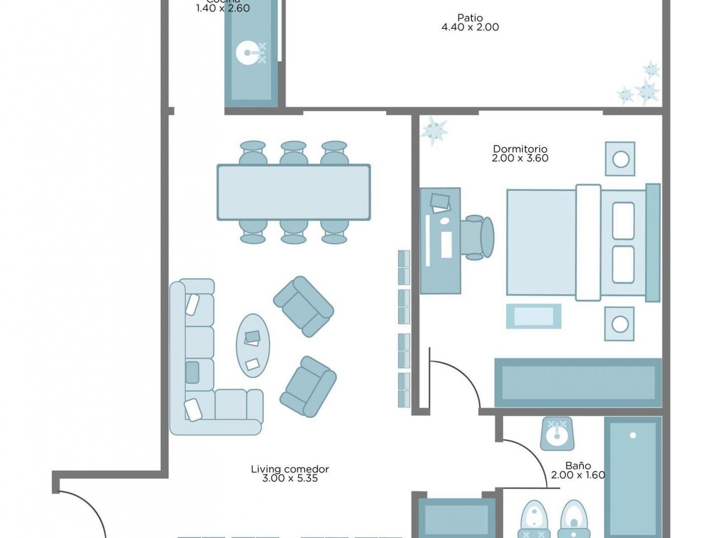 Foto de VENTA DEPARTAMENTO 2 AMB EN ALMAGRO - APTO CRÉDITO, imagen 3