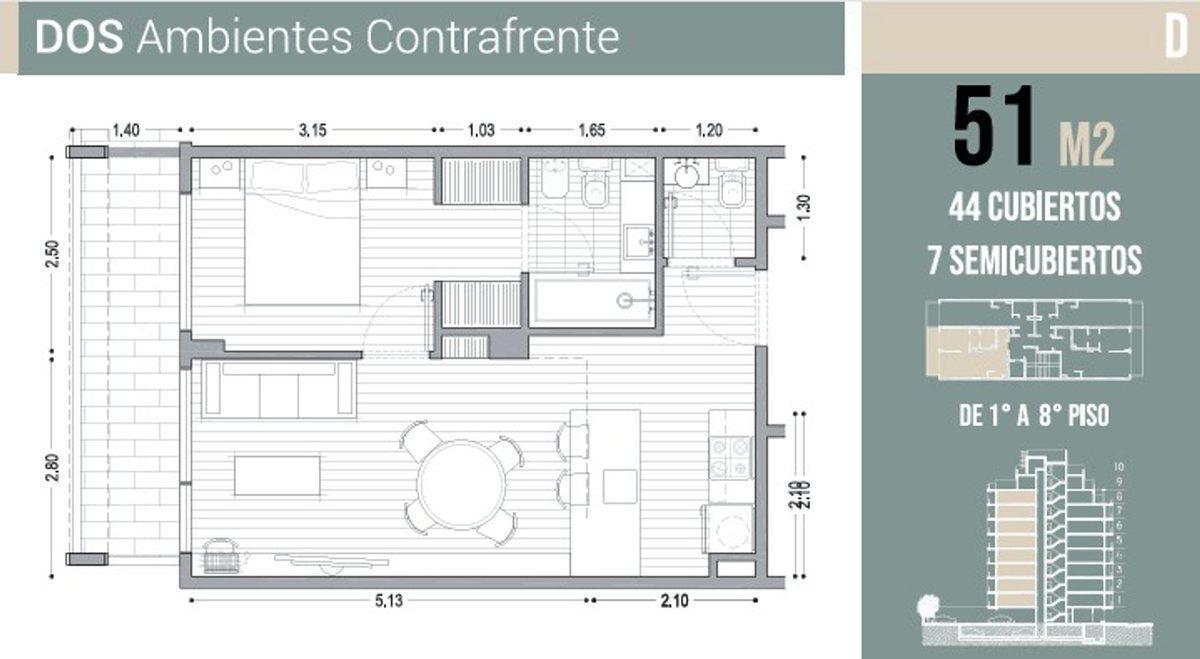 Foto de Depto 2 ambientes Sta Rita - ENTREGA DICIEMBRE 26, imagen 3