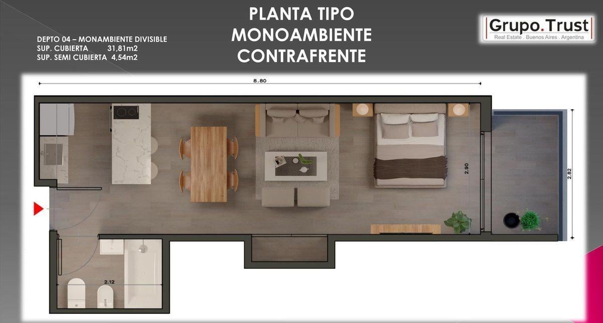 Arcadia Art Residence Monoambiente P 1° CFTE