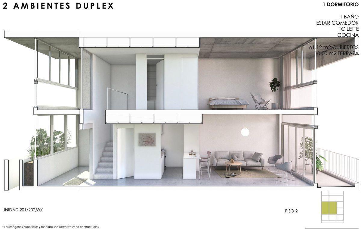 Foto de Duplex 2 ambientes con terraza corazón de Urquiza, imagen 1