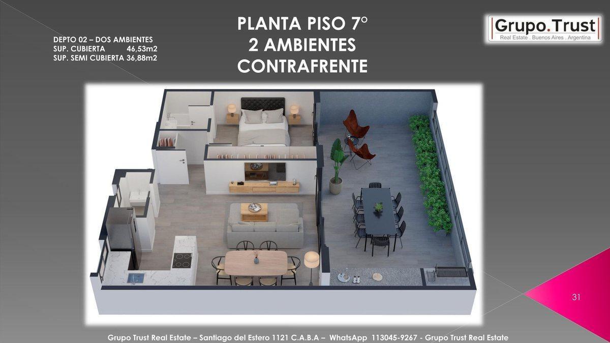Foto de Arcadia Art Residence 2 ambtes con terraza 36 m2, imagen 1