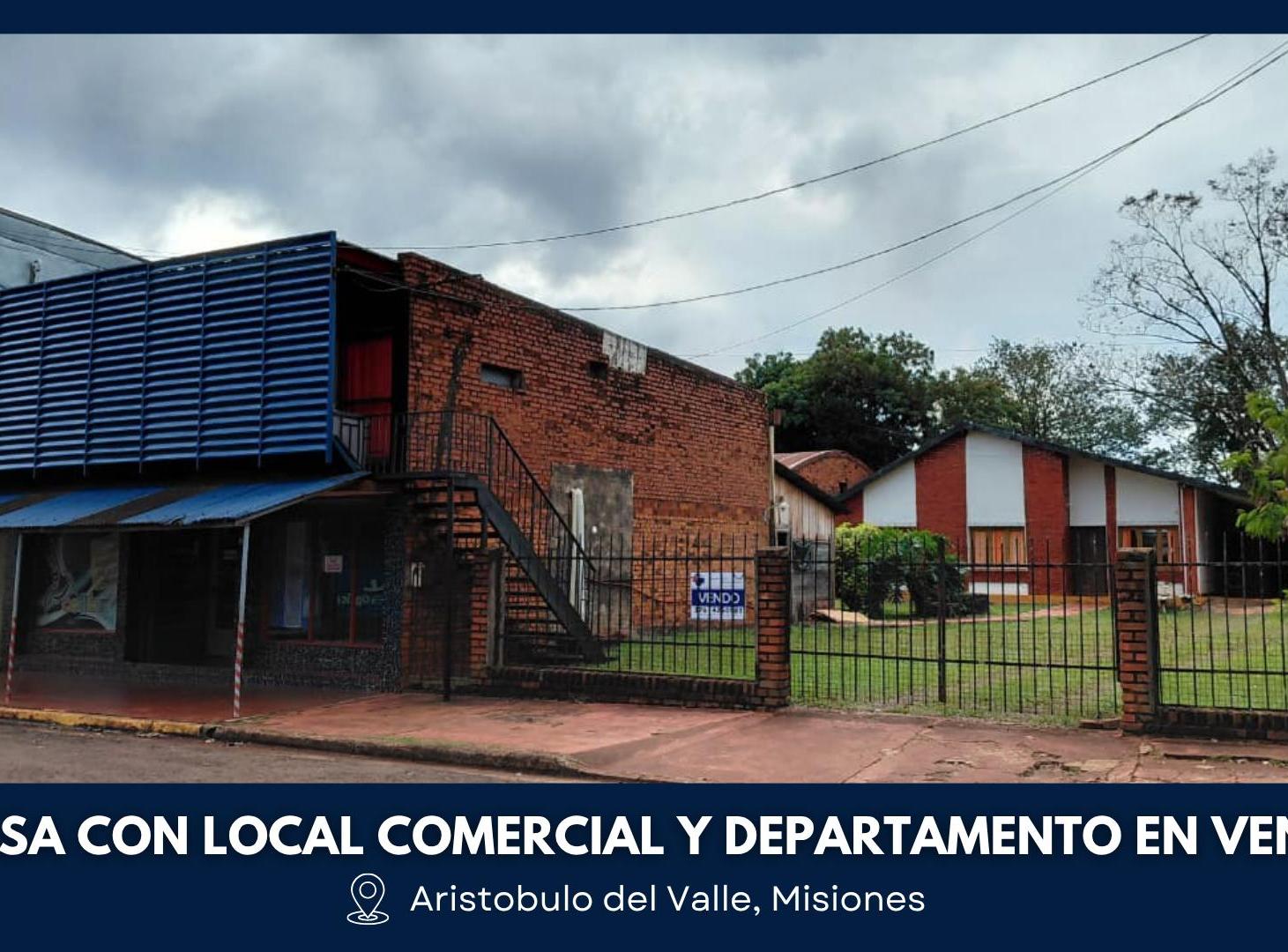 Inmueble Mixto de Gran Escala: Vivienda, Local y Departamento en Aristóbulo del Valle