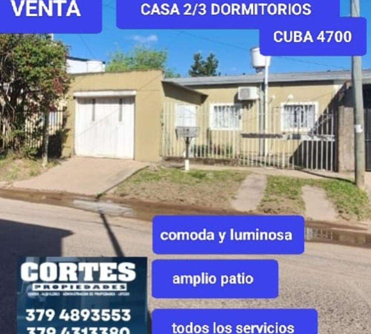 Foto de CASA en VENTA 2/3 dormitorios. Cuba 4700, Corrientes, imagen 1