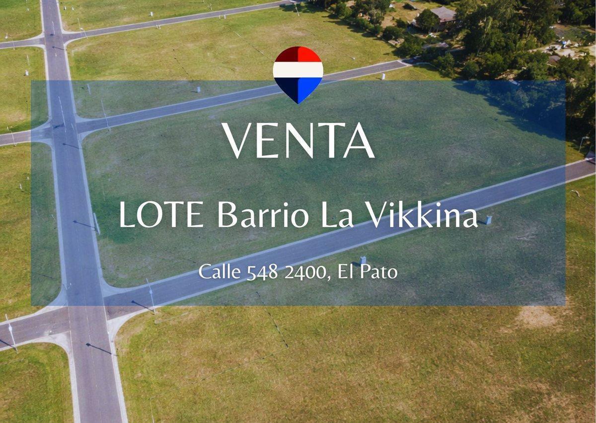 VENTA LOTE BARRIO CERRADO LA VIKKINA BERAZATEGUI