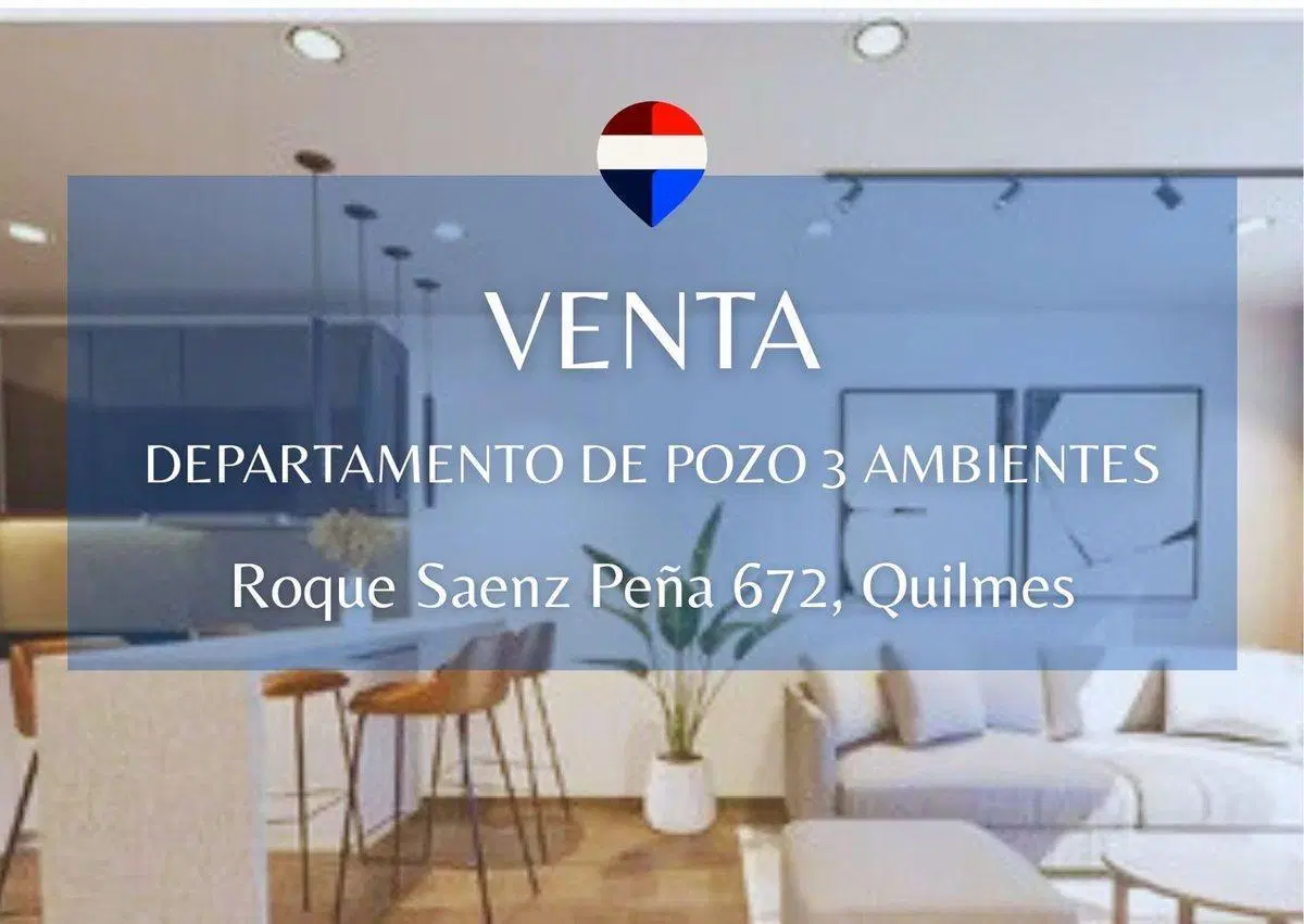 VENTA DPTO 3 AMBIENTES EN POZO – QUILMES OESTE 2