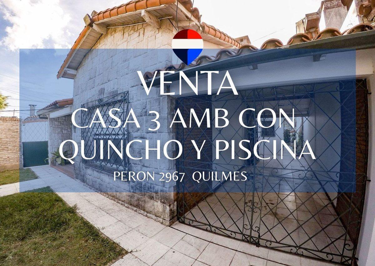 Foto de CASA 3 AMB CON PILETA Y QUINCHO QUILMES OESTE, imagen 2