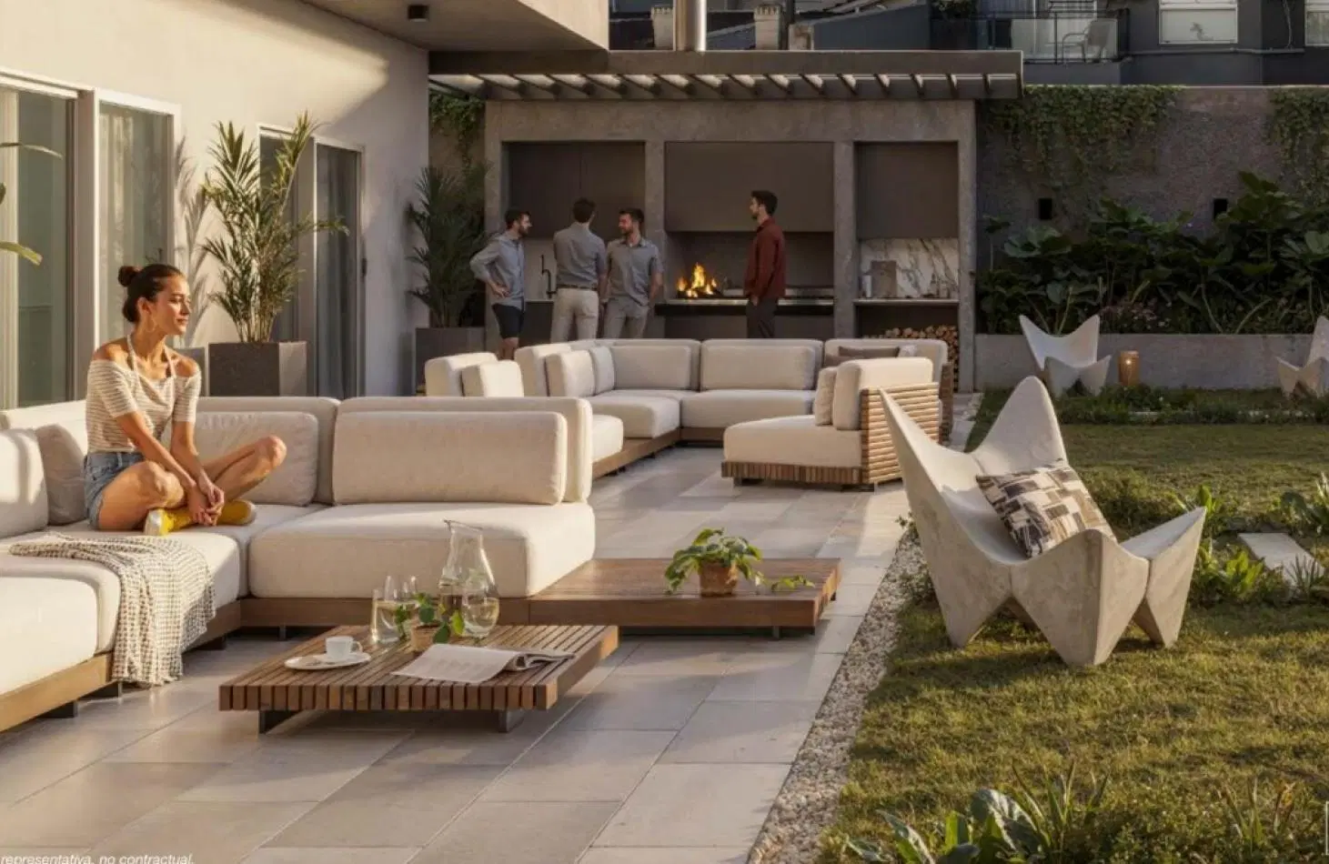 Departamento venta en pozo de dos ambientes con patio- Saavedra 2