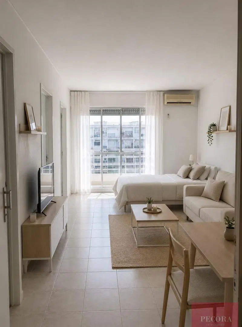 Súper luminoso y amplio mono ambiente en piso 15 en zona estratégica del barrio de La Boca, contra f 3