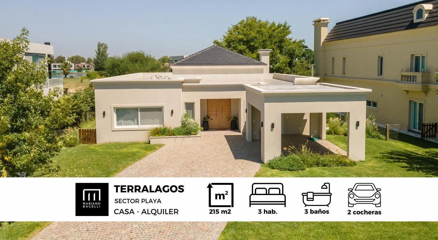Casa En Alquiler En Terralagos, Canning, Ezeiza 3