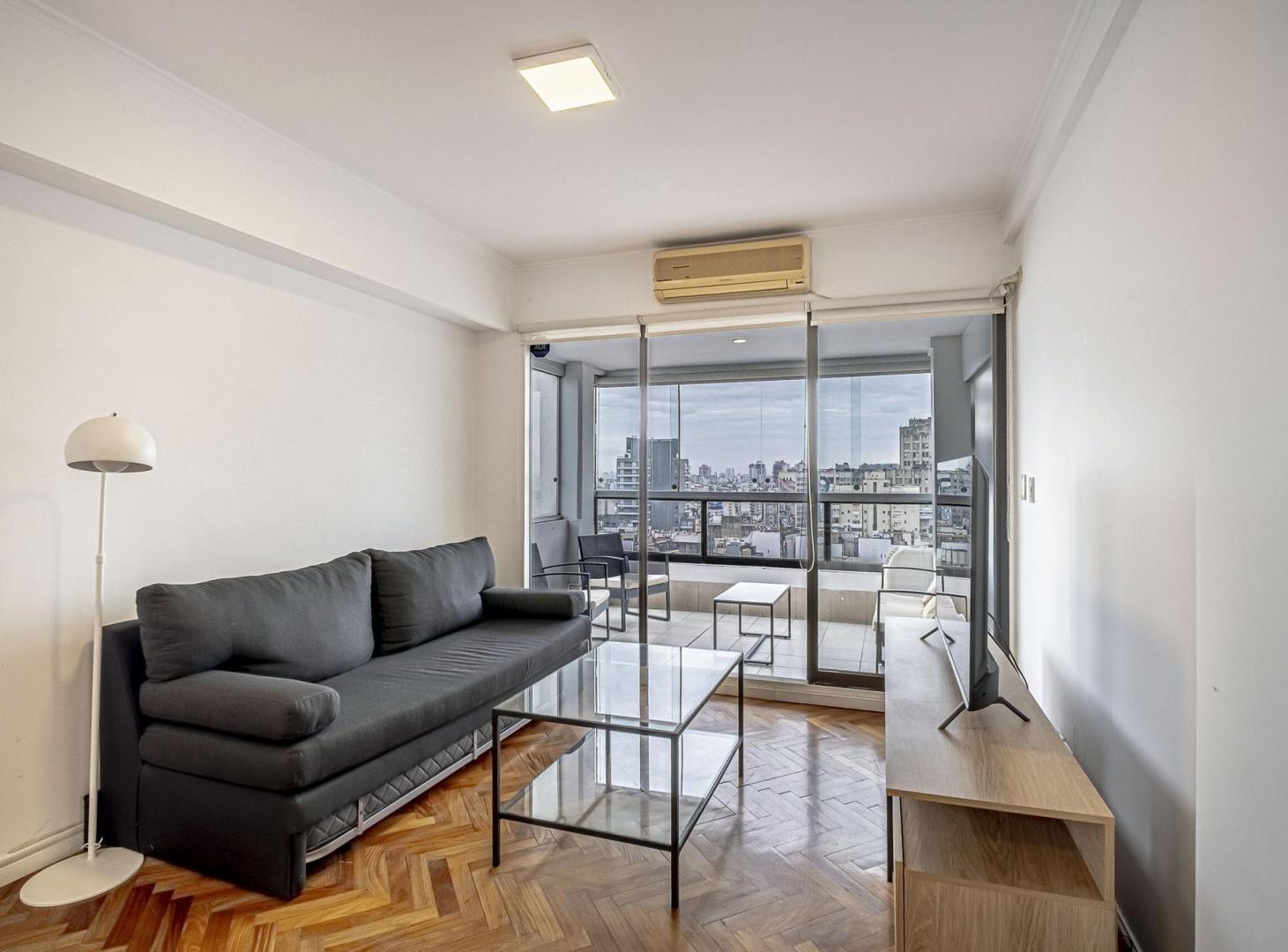 Alquiler 2 Ambientes 70m² cochera Amoblado Piso Alto Vista Amenities Seguridad
