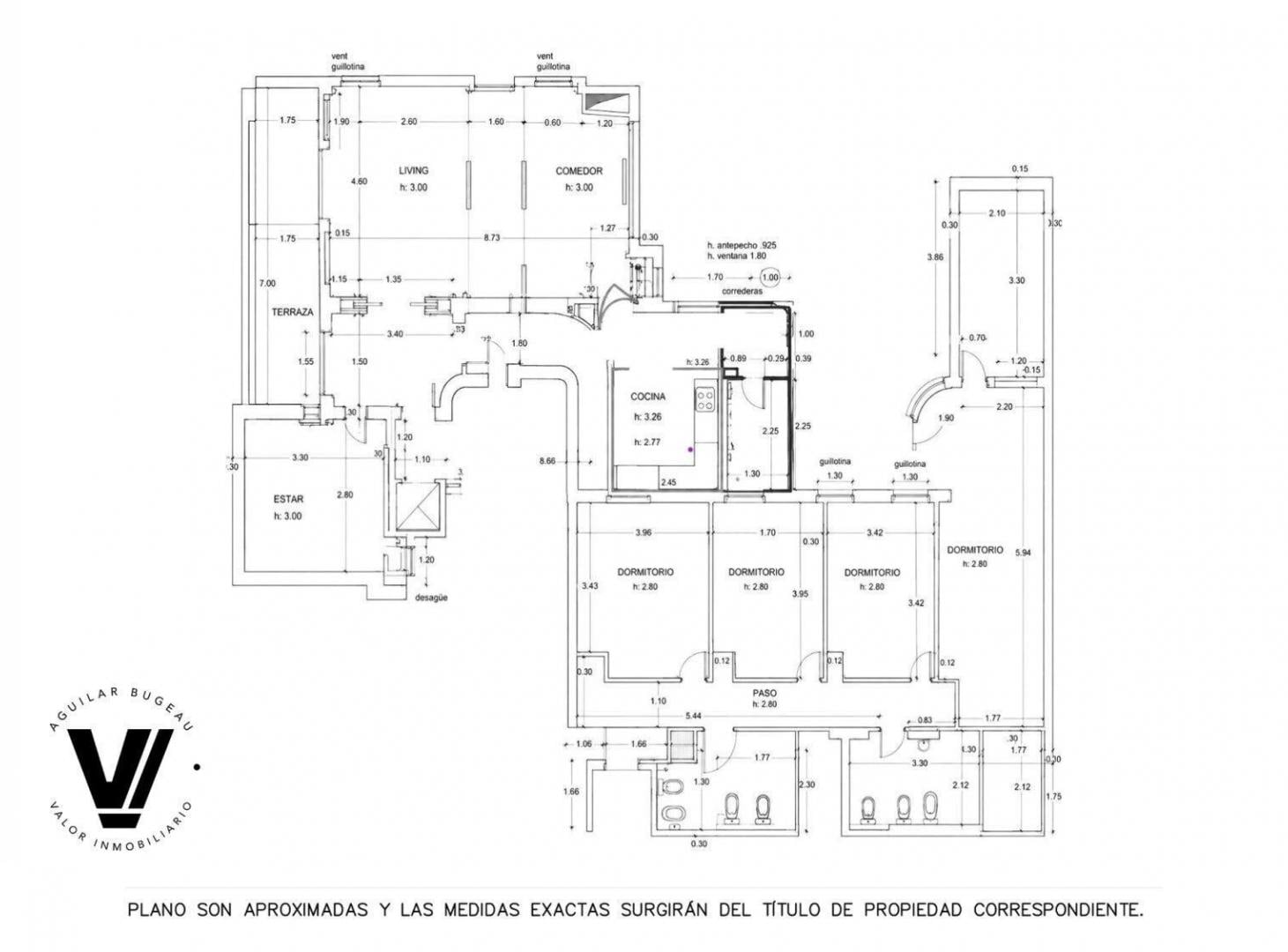 ALQUILER departamento 5 ambientes amoblado en Recoleta