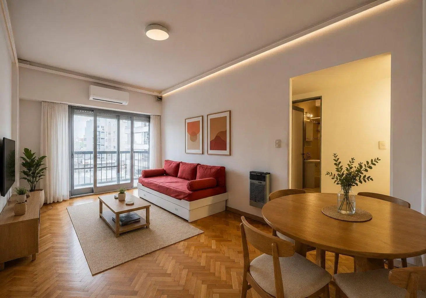 Venta departamento 2 ambientes en Palermo luminoso 1