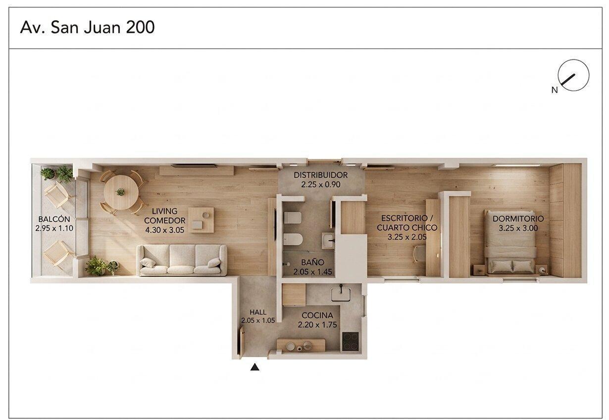 Foto de Piso alto - Depto - Reciclado - Balcón - San Telmo, imagen 5