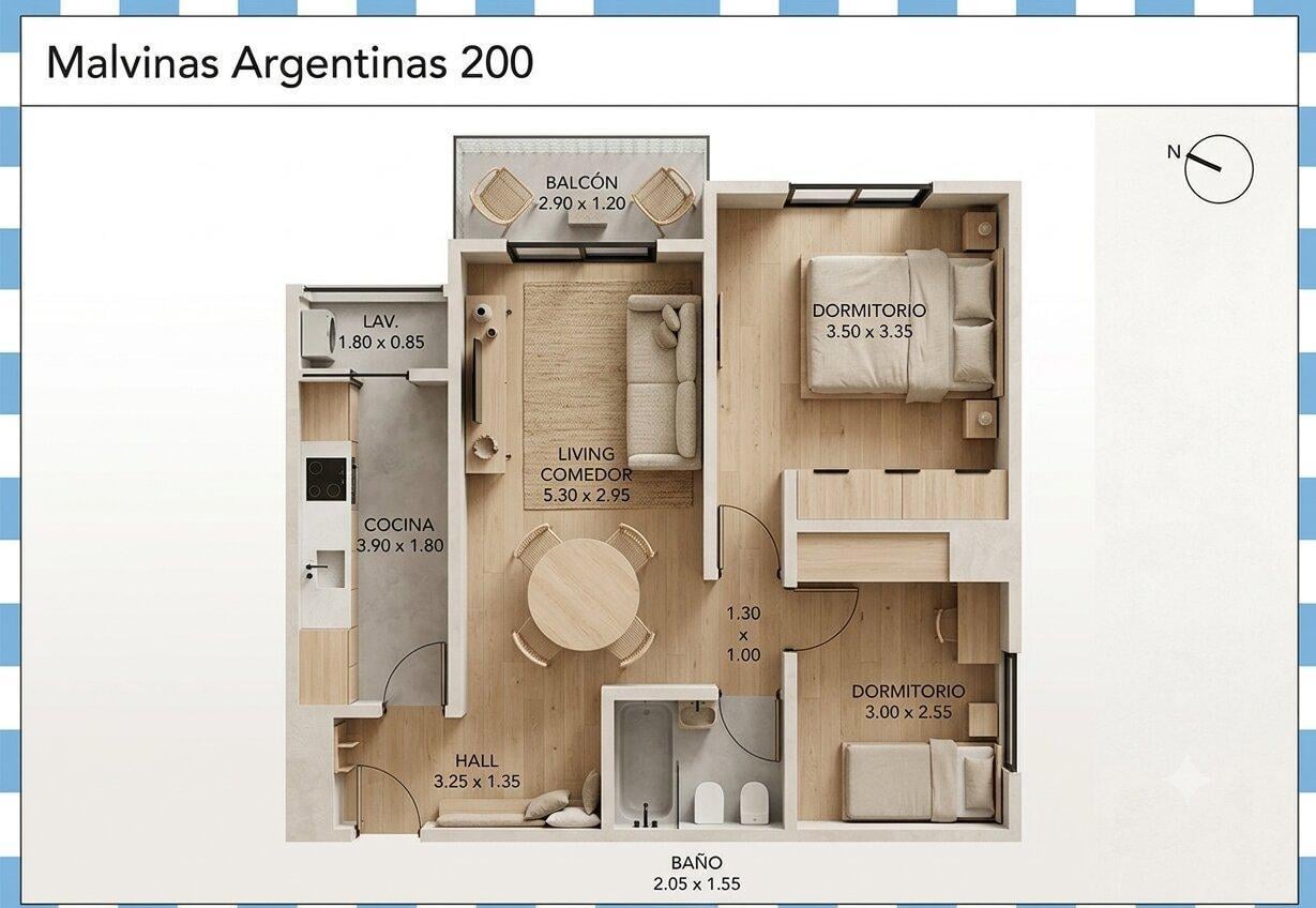 Foto de Departamento - 3 amb - Piso alto - Vista abierta - Caballito, imagen 1