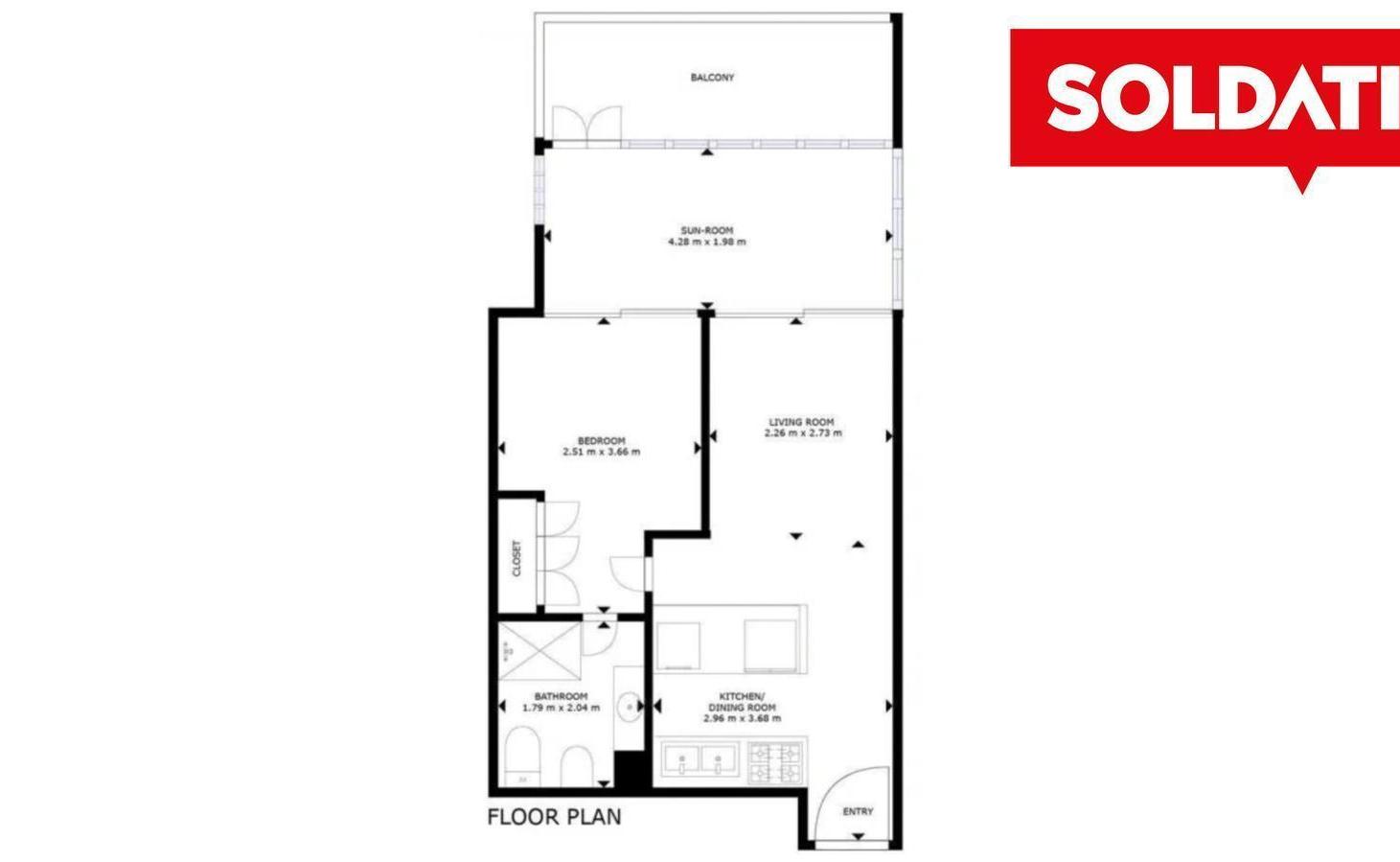 Departamento en venta Nuñez 2 ambientes con terraza, cochera y amenities