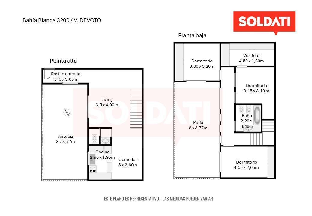 Foto de Departamento tipo PH de 4 amb en venta -con patio y parrilla - en Villa, imagen 3