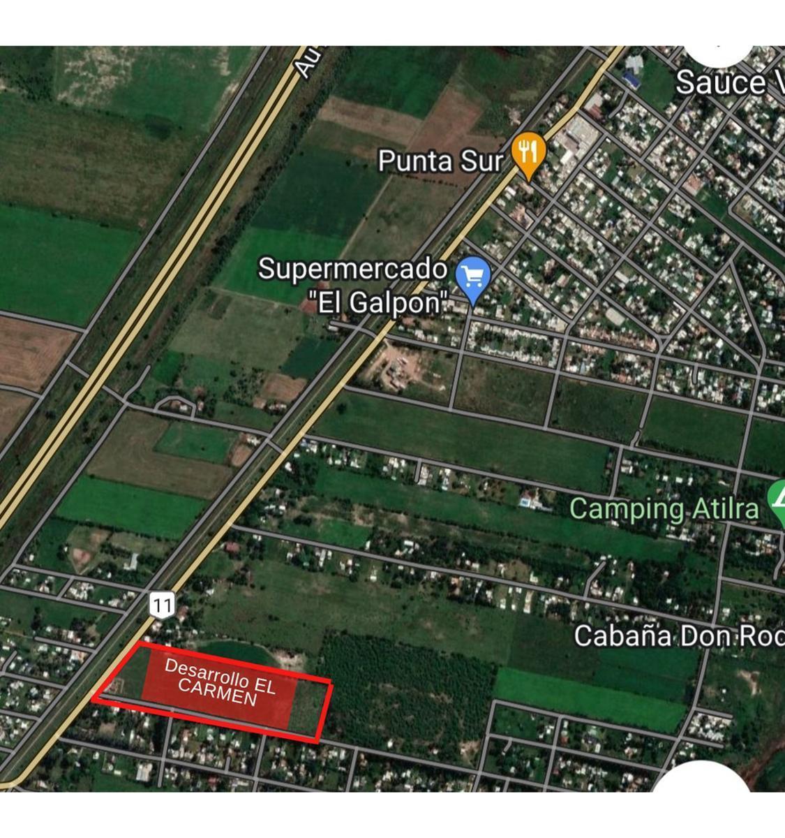 Lote 300 m² Desarrollo El Carmen. Sauce Viejo 2