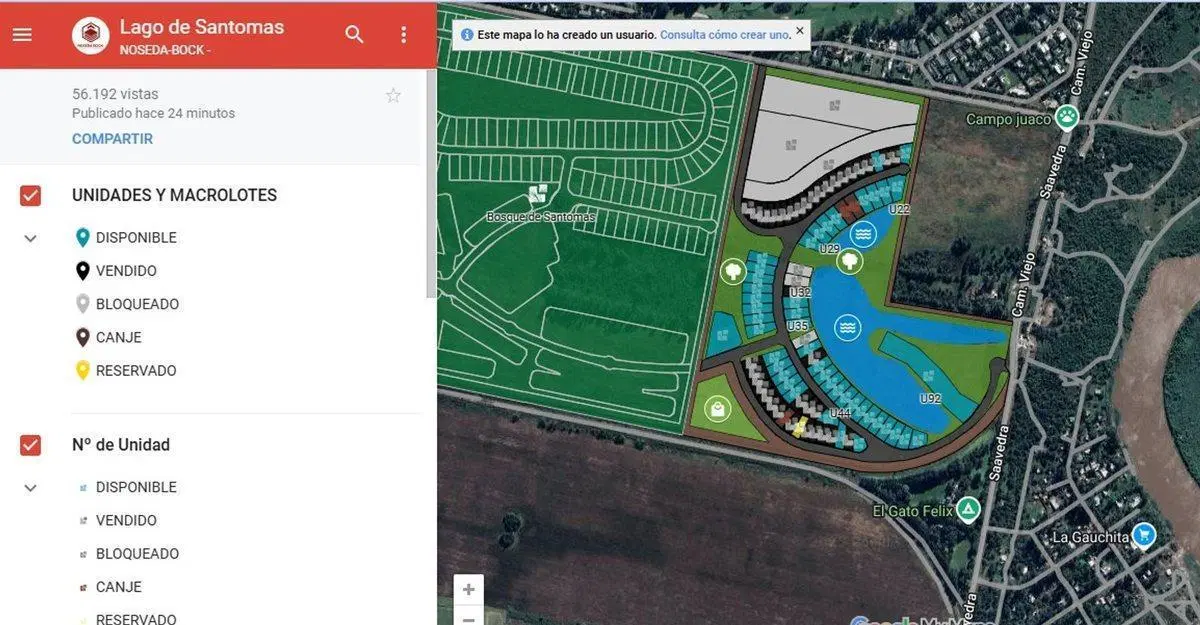 VENTA TERRENO EN SAN TOMÁS - ETAPA LAGO 2