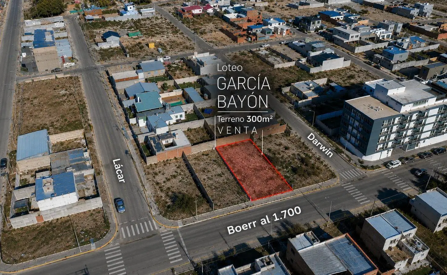 Terreno 300m2 sobre calle Boerr, loteo García Bayón 8