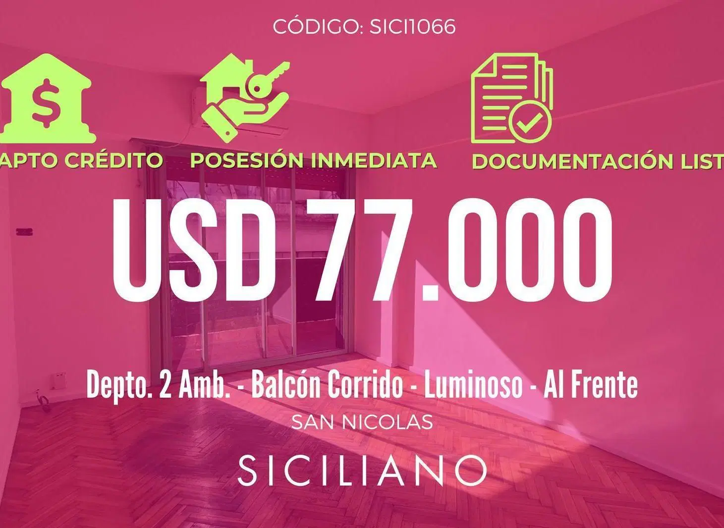 Departamento en San Nicolás 3