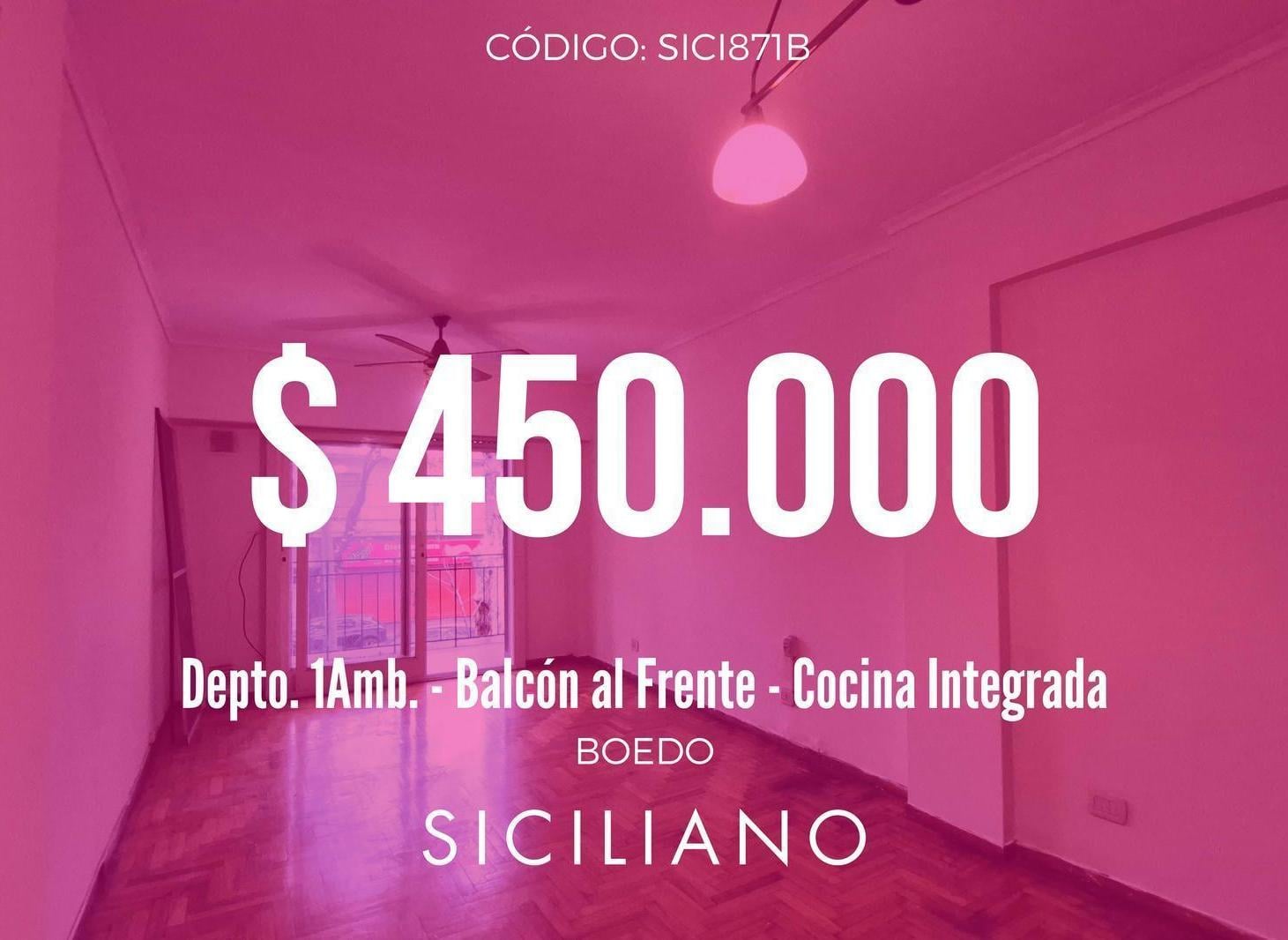 Departamento en Boedo